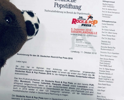 Deutscher Rock & Pop Preis 2018 Teddy Eddy