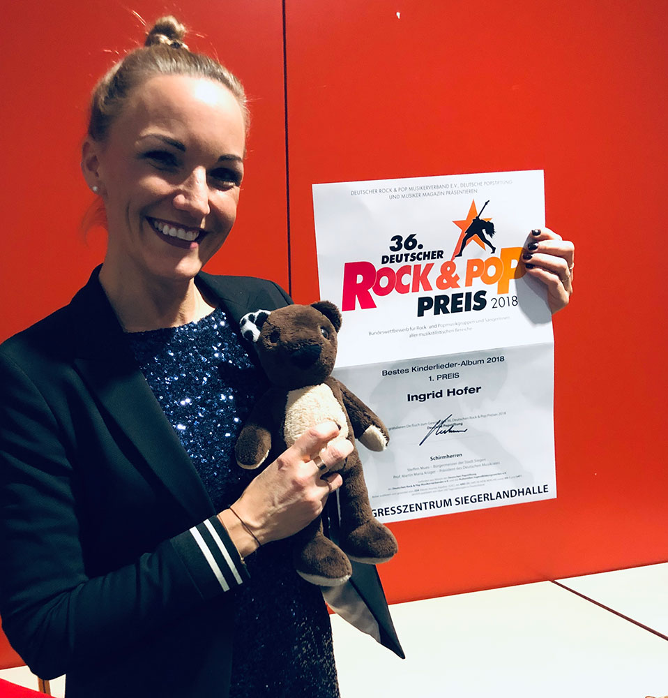 Ingrid Hofer Teddy Eddy Deutscher Rock & Pop Preis 2018