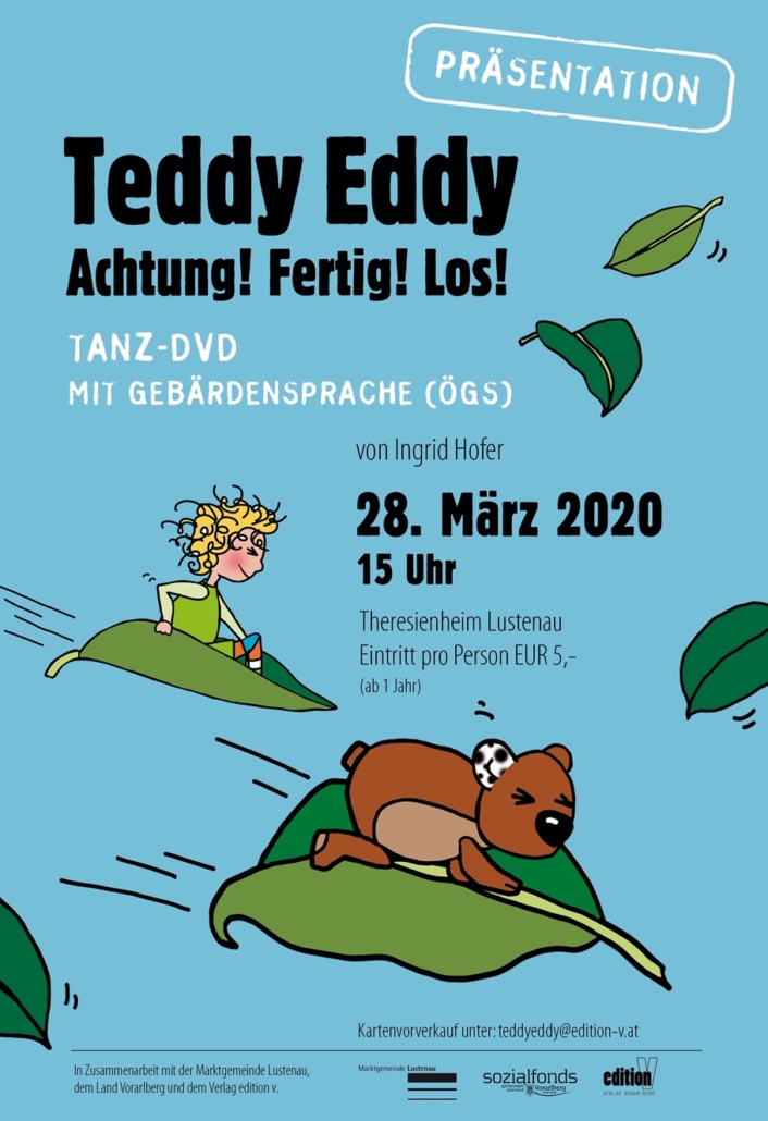 Einladung Teddy Eddy DVD Präsentation Ingrid Hofer