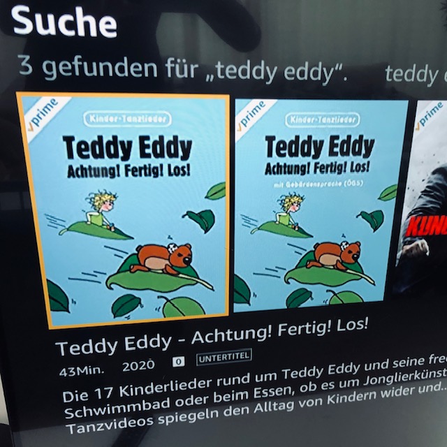 Teddy Eddy Tanzvideos auf amazon