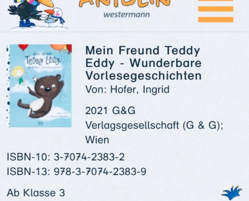 Mein Freund Teddy Eddy bei Antolin