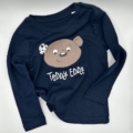 Teddy Eddy T Shirt Cotton navy langarm