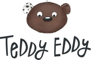 Logo Teddy Eddy Süßer Teddy mit Namen Teddy Eddy