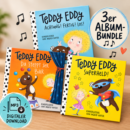 teddy eddy- 3er-bundle-kinderliederalbum